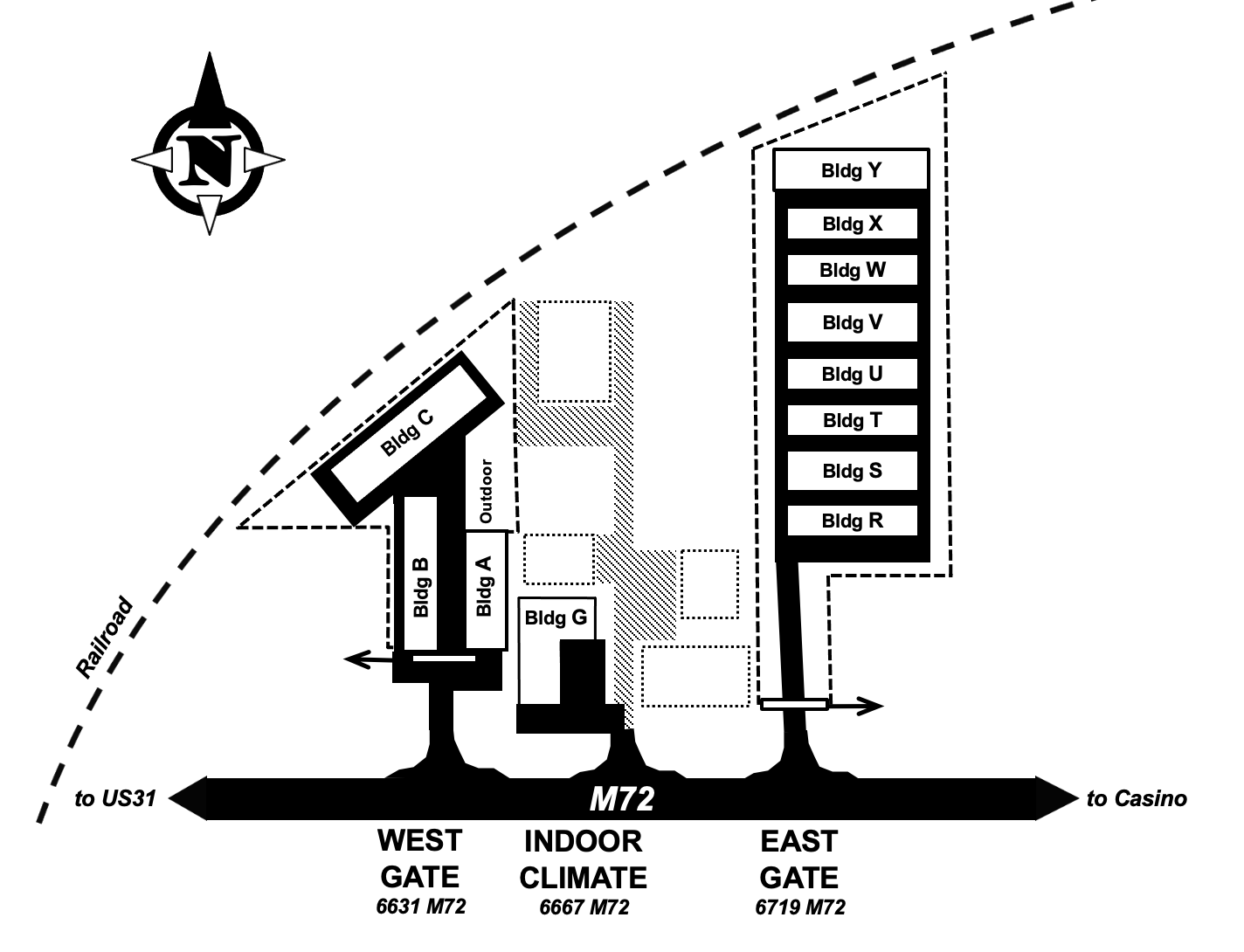 Facility Map of AAA Self Storage